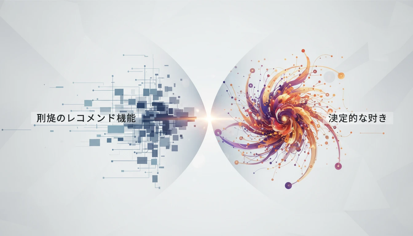 従来のレコメンド機能との決定的な違い