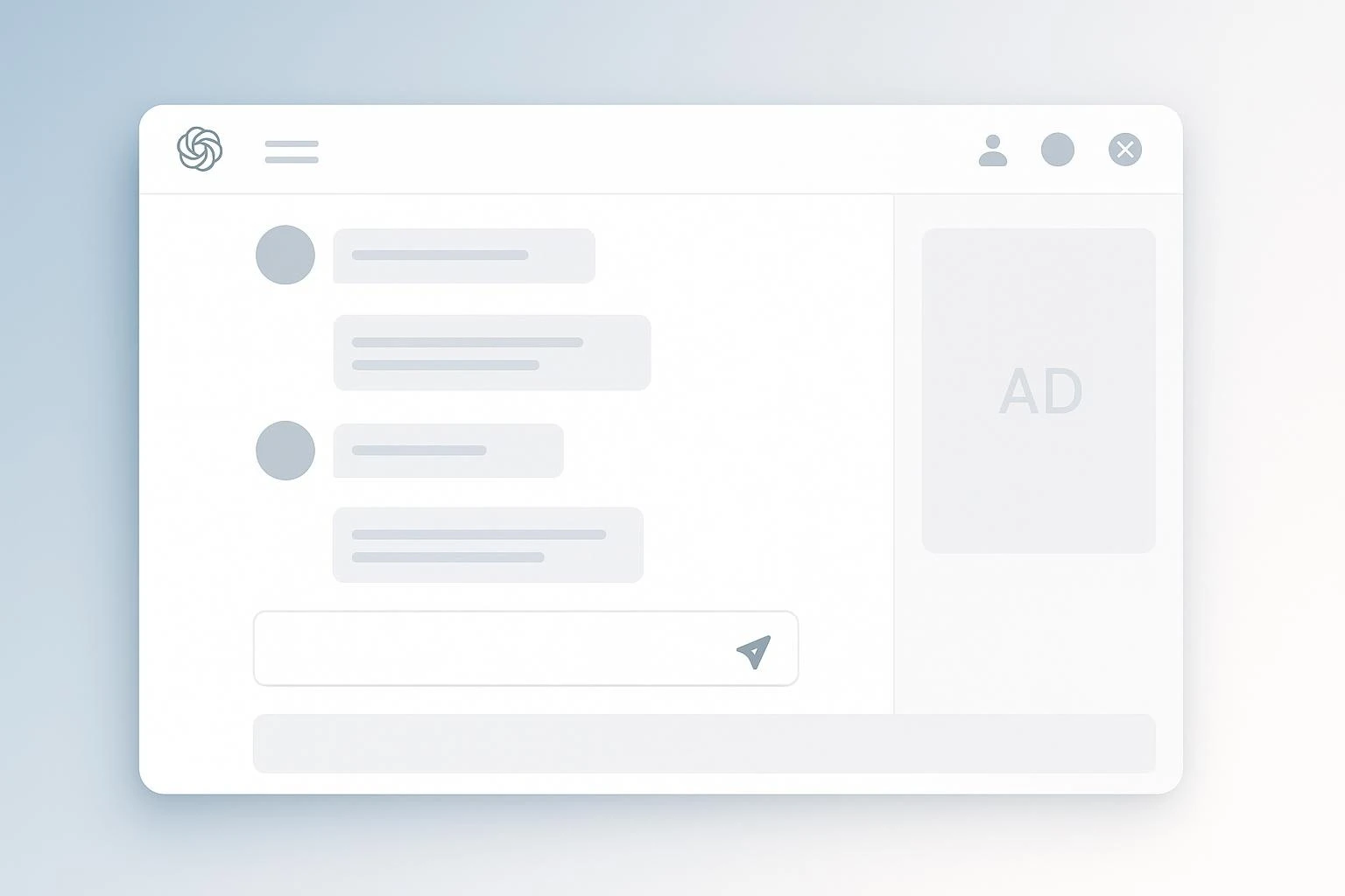 ChatGPTでの広告表示はどのような形になるか