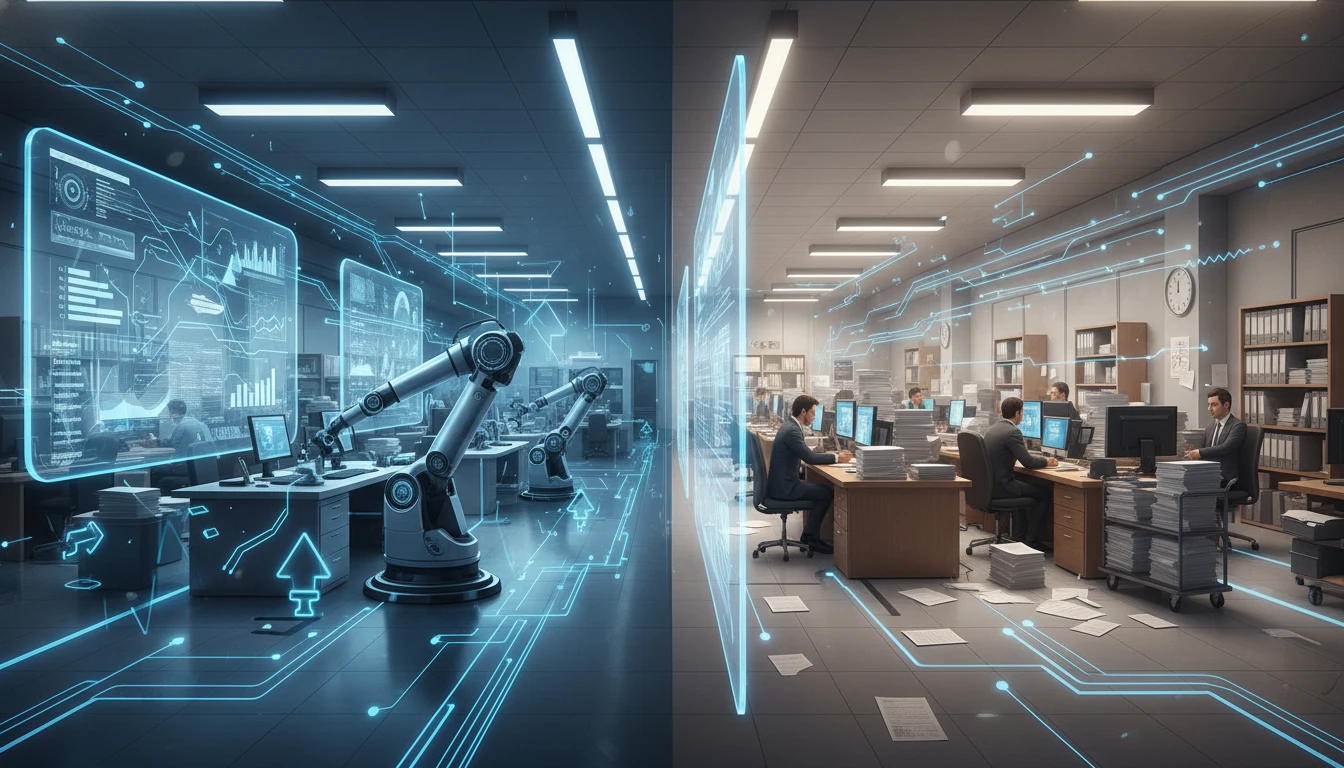 企業競争力への影響：AI導入企業と非導入企業の格差