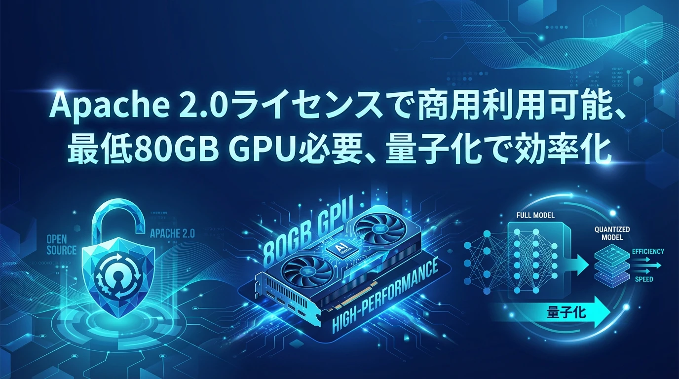実装とデプロイメント：Apache 2.0ライセンスの商用利用メリット