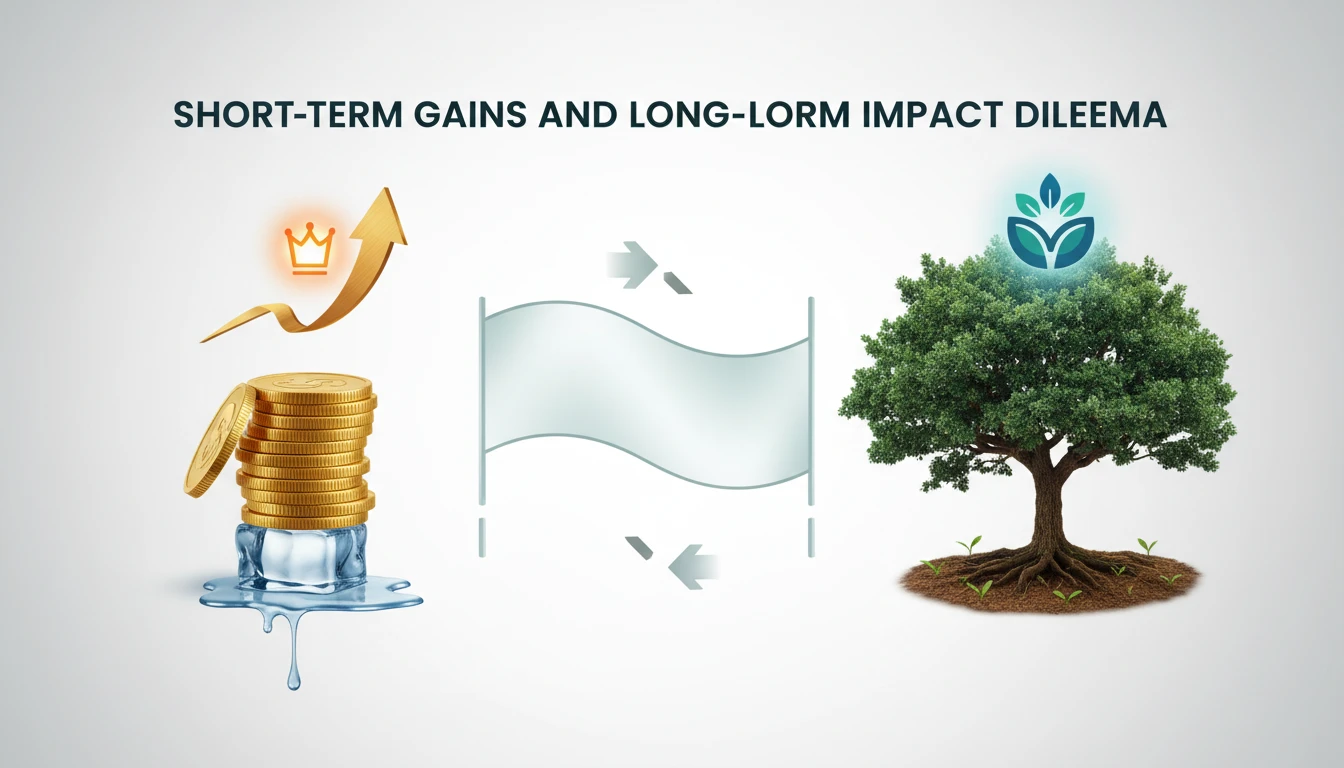 短期的利益と長期的影響のジレンマ