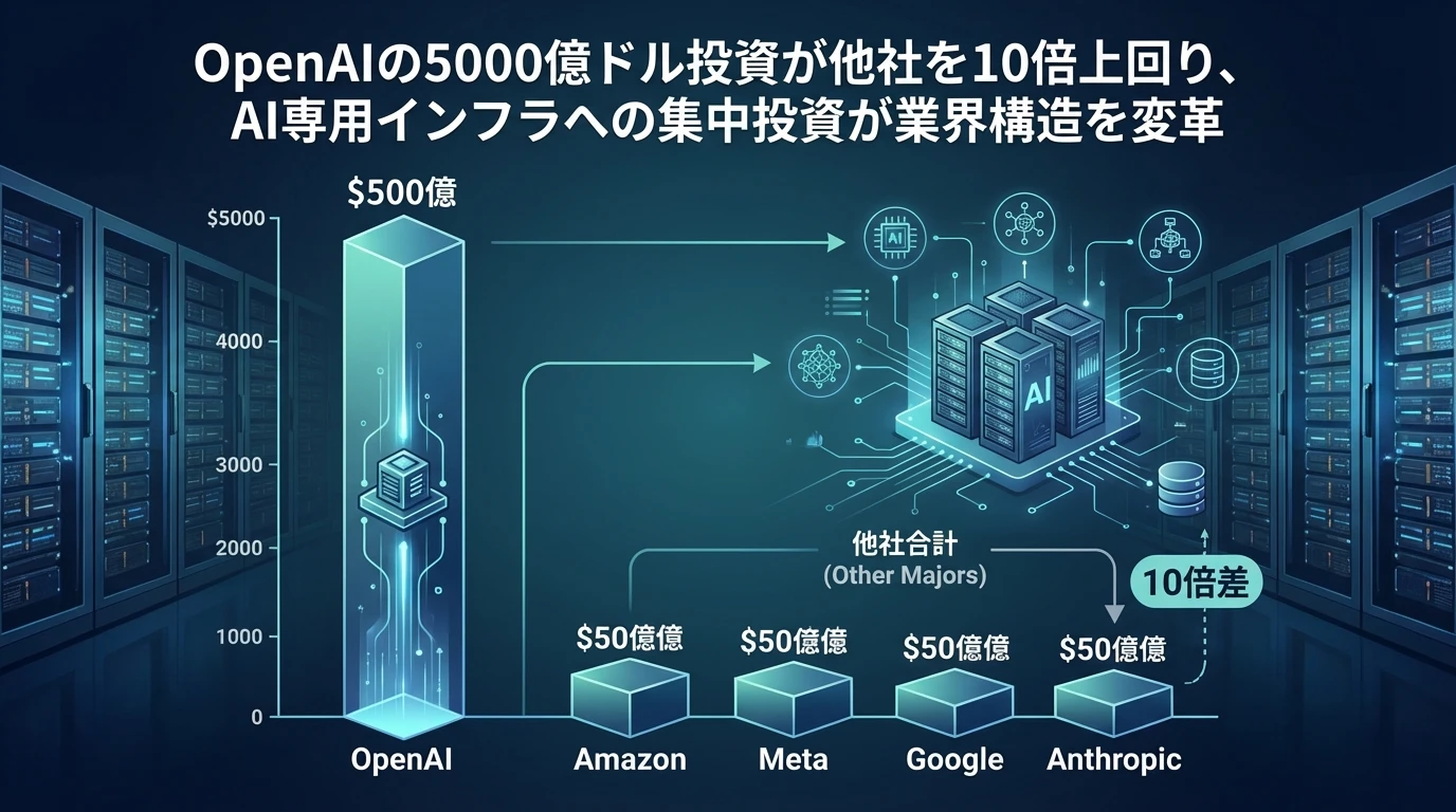 heading_AIインフラ投資の規模各社の投資額を徹底比較_20251122_215425 - 生成AIビジネス活用研究所 AIインフラ投資の規模:各社の投資額を徹底比較