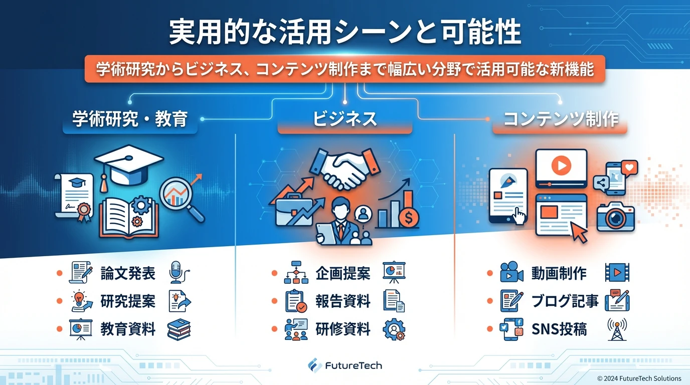 heading_実用的な活用シーンと可能性_20251122_205906 - 生成AIビジネス活用研究所 実用的な活用シーンと可能性