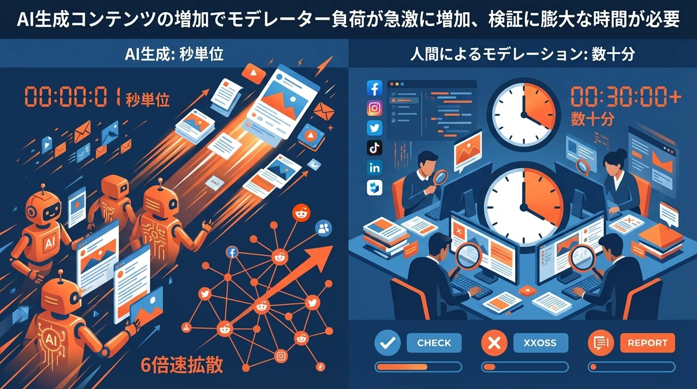 モデレーション業務の負荷爆増という現実