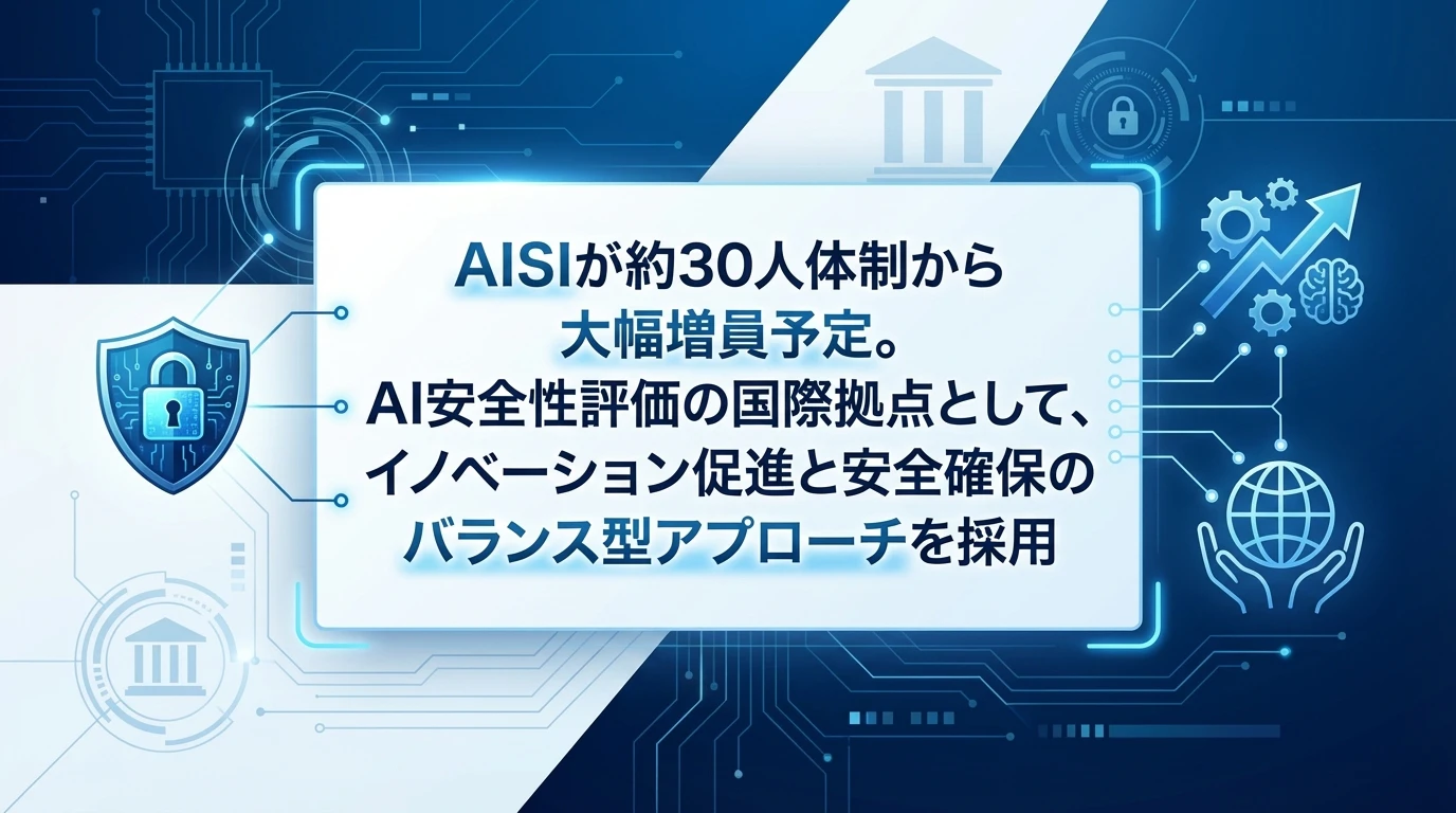 AIセーフティインスティテュートの役割強化