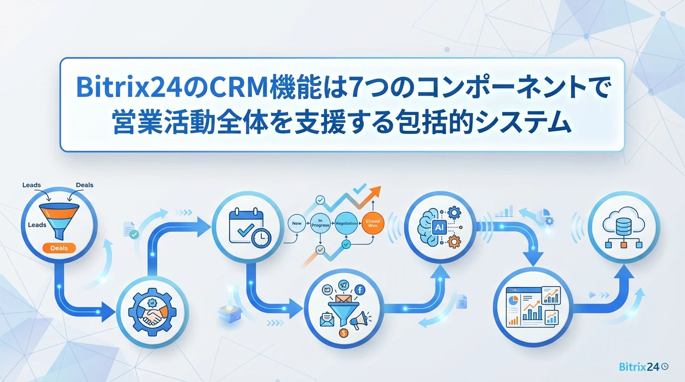 heading_CRM機能営業活動を効率化する7つのコンポーネント_20251201_071910 - 生成AIビジネス活用研究所 CRM機能:営業活動を効率化する7つのコンポーネント