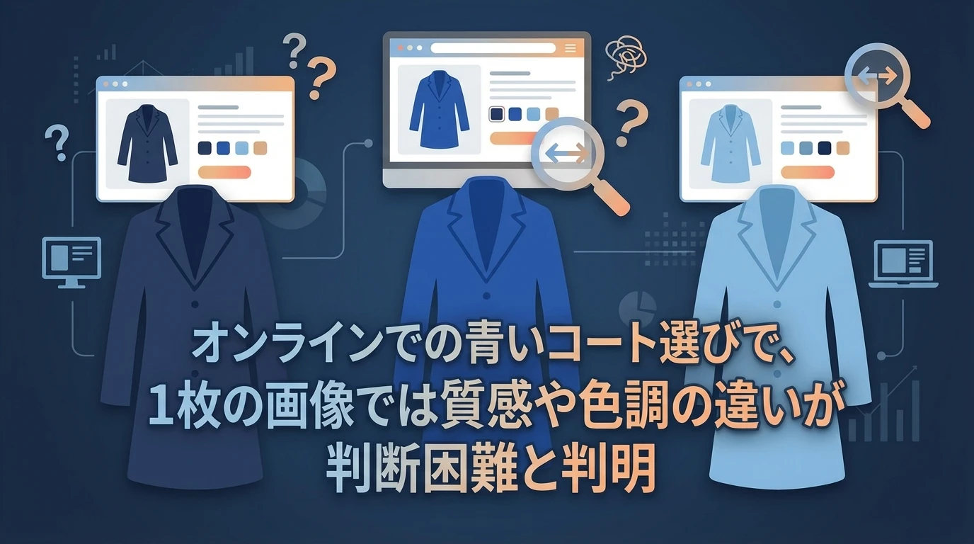 コート選びでの体験：視覚的判断の限界