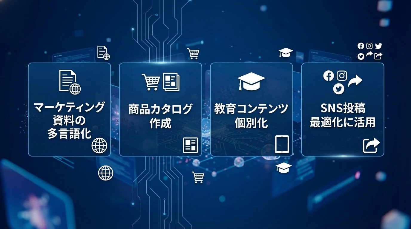 heading_実用的な活用シーンビジネスでの応用例_20251207_144406 - 生成AIビジネス活用研究所 実用的な活用シーン:ビジネスでの応用例