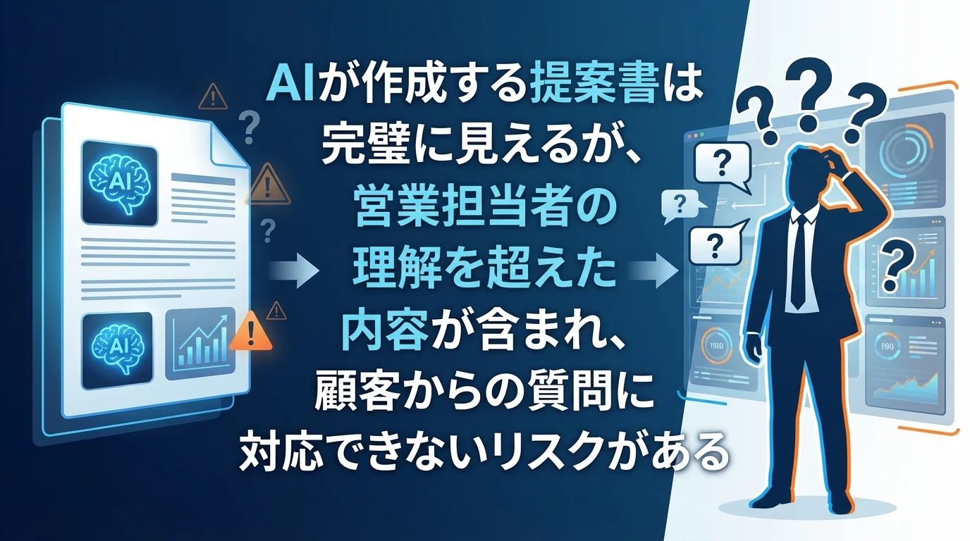 AIで作成した提案の落とし穴：表面的な理解の限界