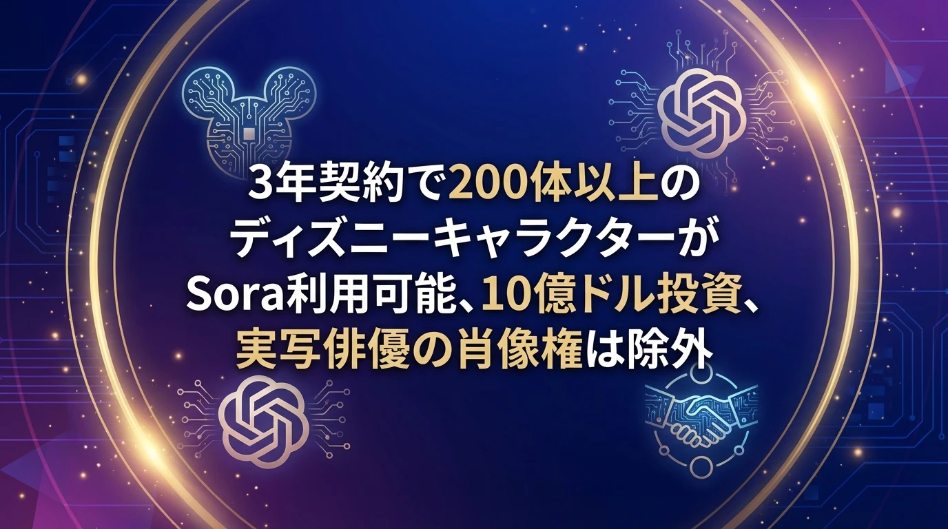 heading_提携の全貌3年間のライセンス契約と10億ドル投資の詳細_20251218_081424 - 生成AIビジネス活用研究所 提携の全貌:3年間のライセンス契約と10億ドル投資の詳細