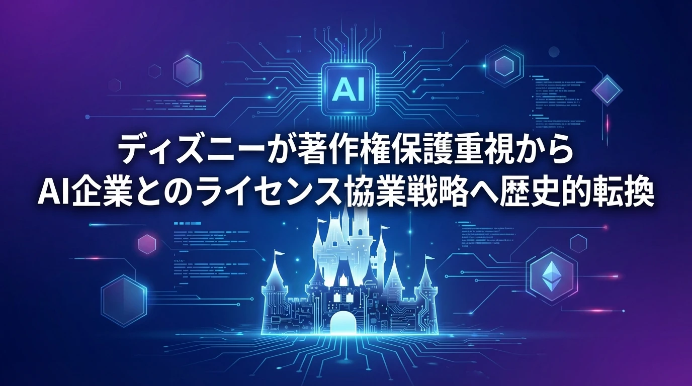 heading_ディズニーの戦略転換著作権保護からAI協業へ_20251218_081420 - 生成AIビジネス活用研究所 ディズニーの戦略転換:著作権保護からAI協業へ