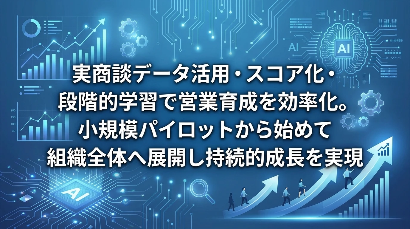 まとめ：営業組織革新への第一歩