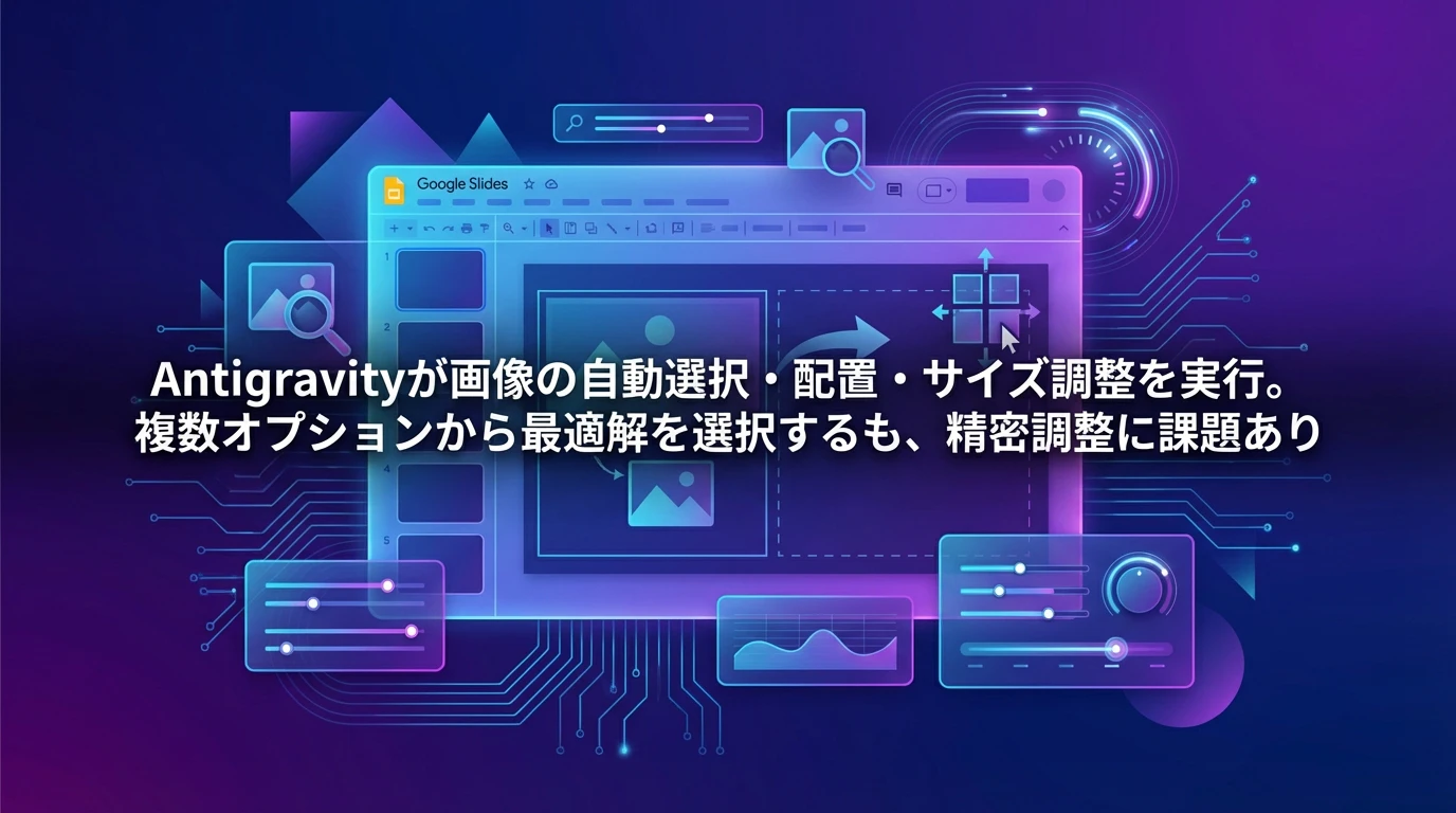 高度な画像操作機能の検証：自動画像配置とレイアウト調整