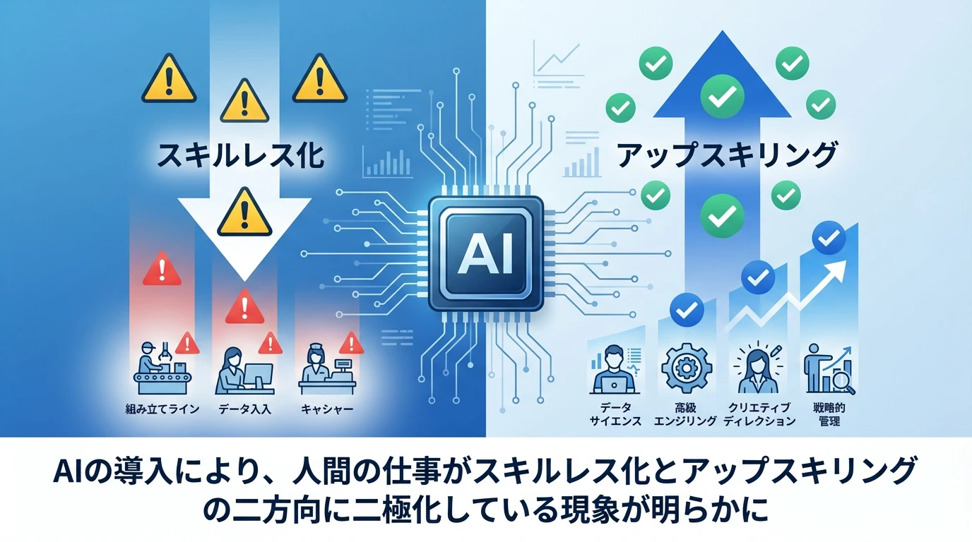 労働市場の二極化：価値が下がる仕事vs価値が上がる仕事