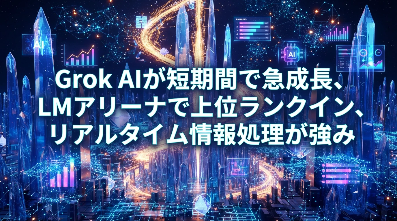 Grokの急速な進化：AIランキングでの躍進が示す技術力