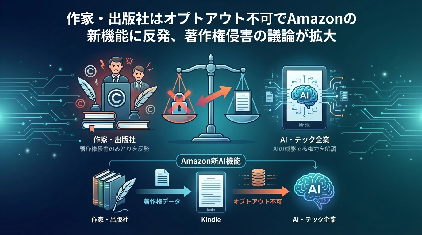 著作権問題と業界の反応：作家・出版社からの懸念の声