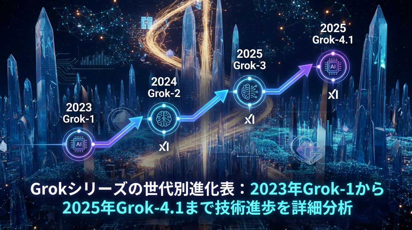 技術革新の詳細分析：Grokシリーズの進化過程