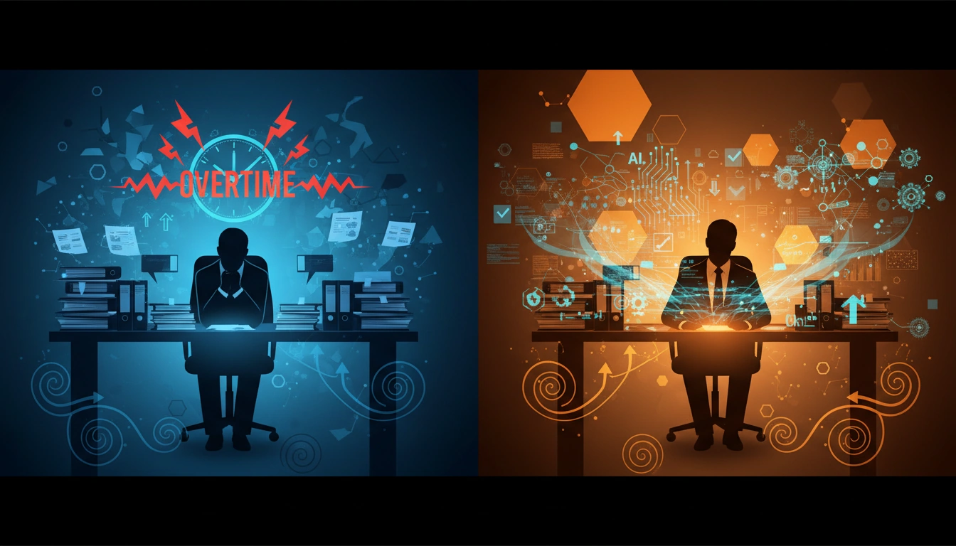 生成AIヘビーユーザーほど残業時間が長い理由：仕事意欲の高さとキャパシティ拡大の複合効果を解説