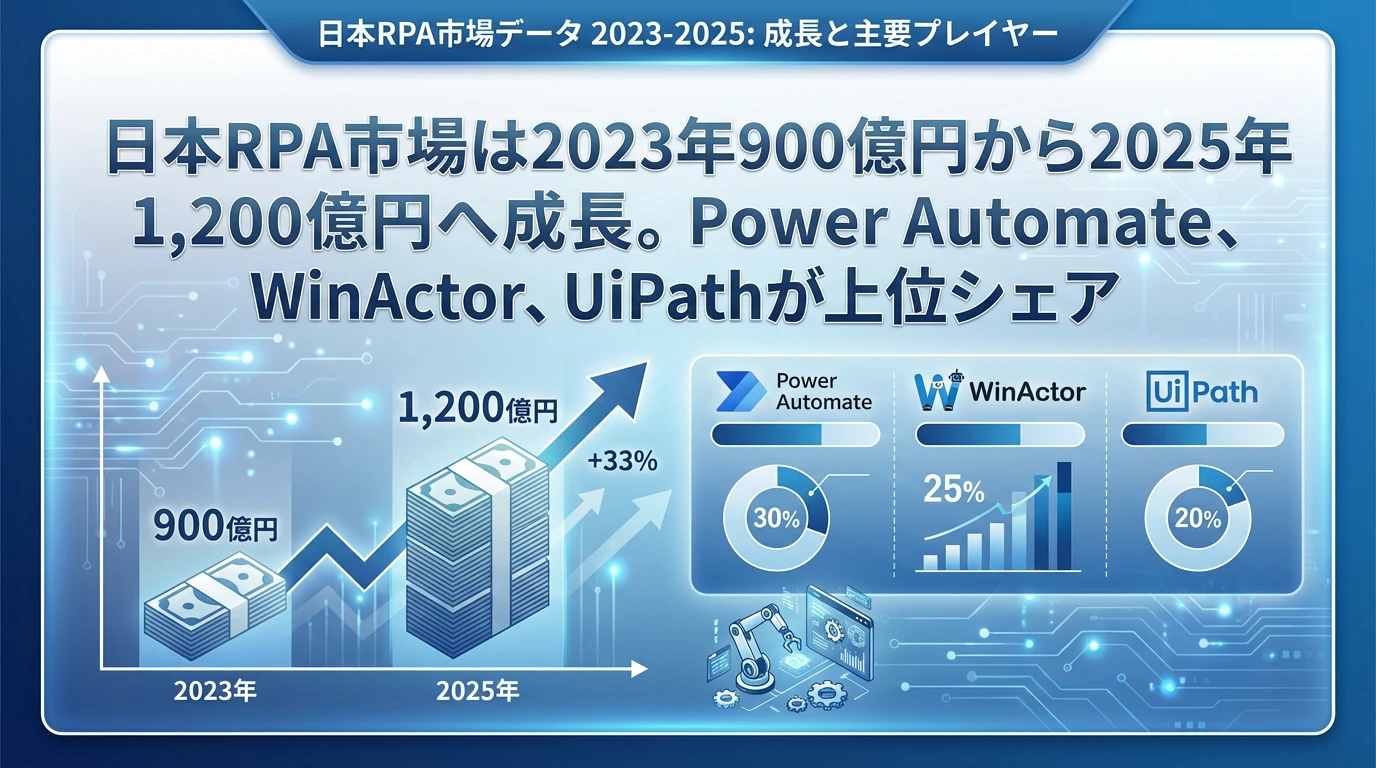 日本のRPAツール市場シェアと主要プレイヤー