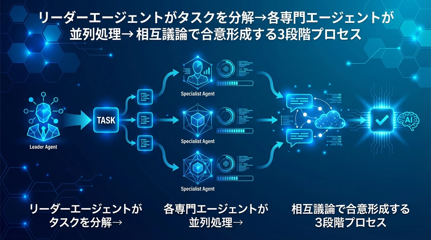 マルチエージェントシステムの動作メカニズム