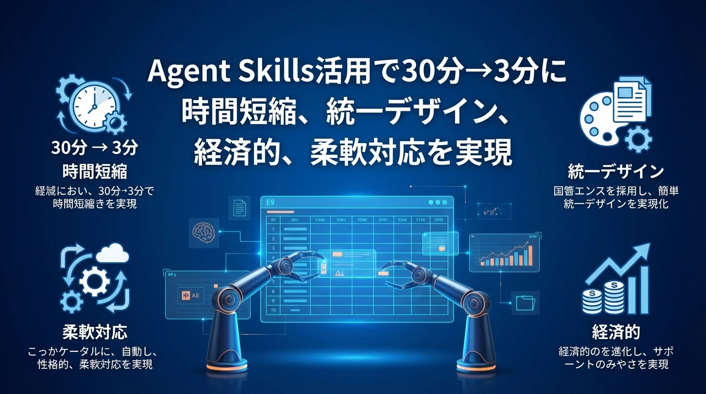 まとめ：Agent Skillsで表作成を革新しよう