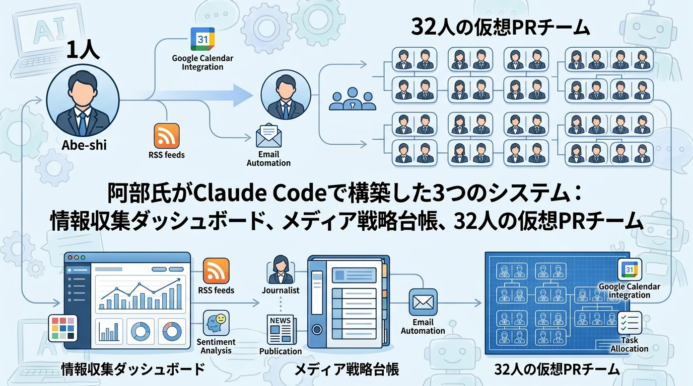 PRマネージャー1人の中に、32人のチームが常駐する