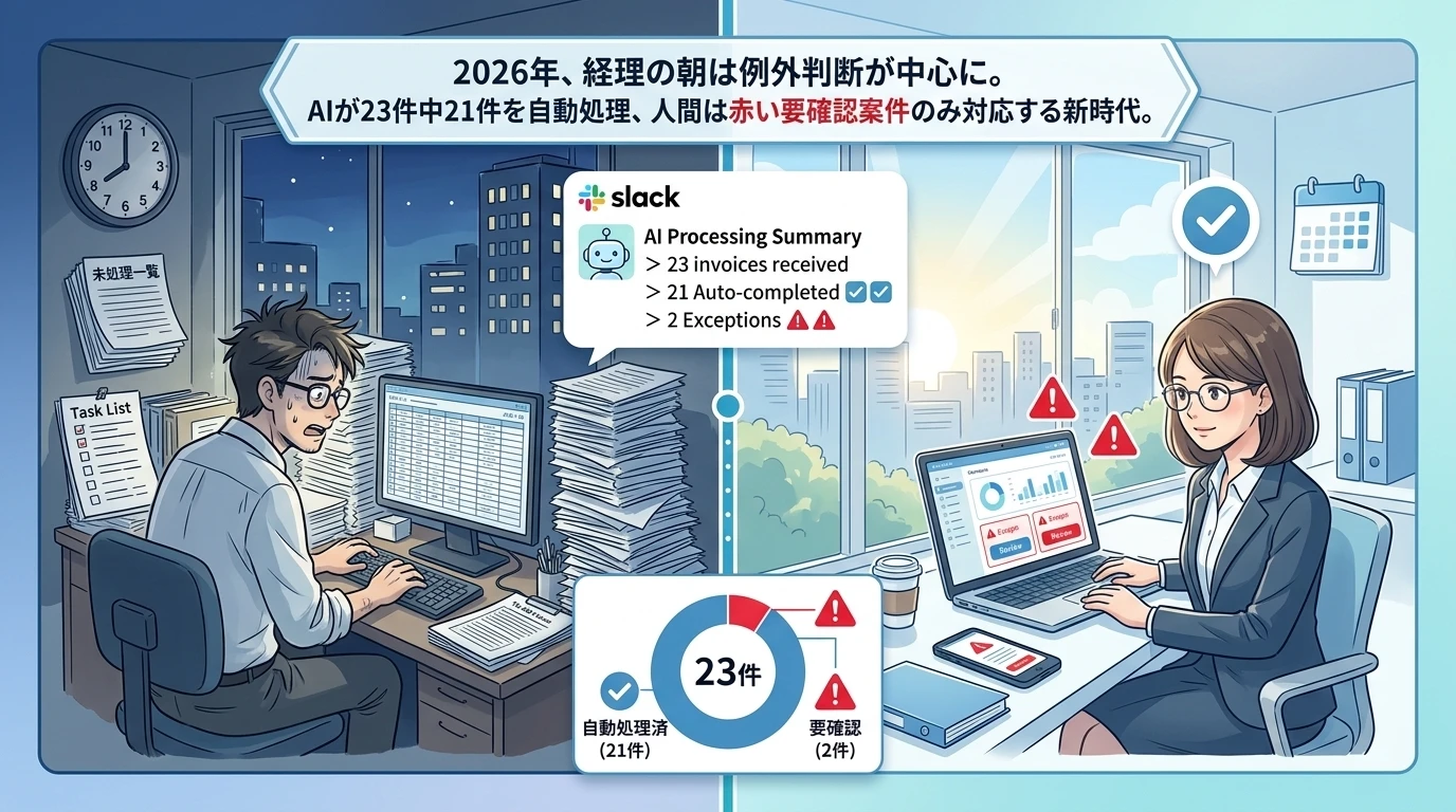 朝いちばんに向き合うのは、未処理一覧ではなく「赤い3件」
