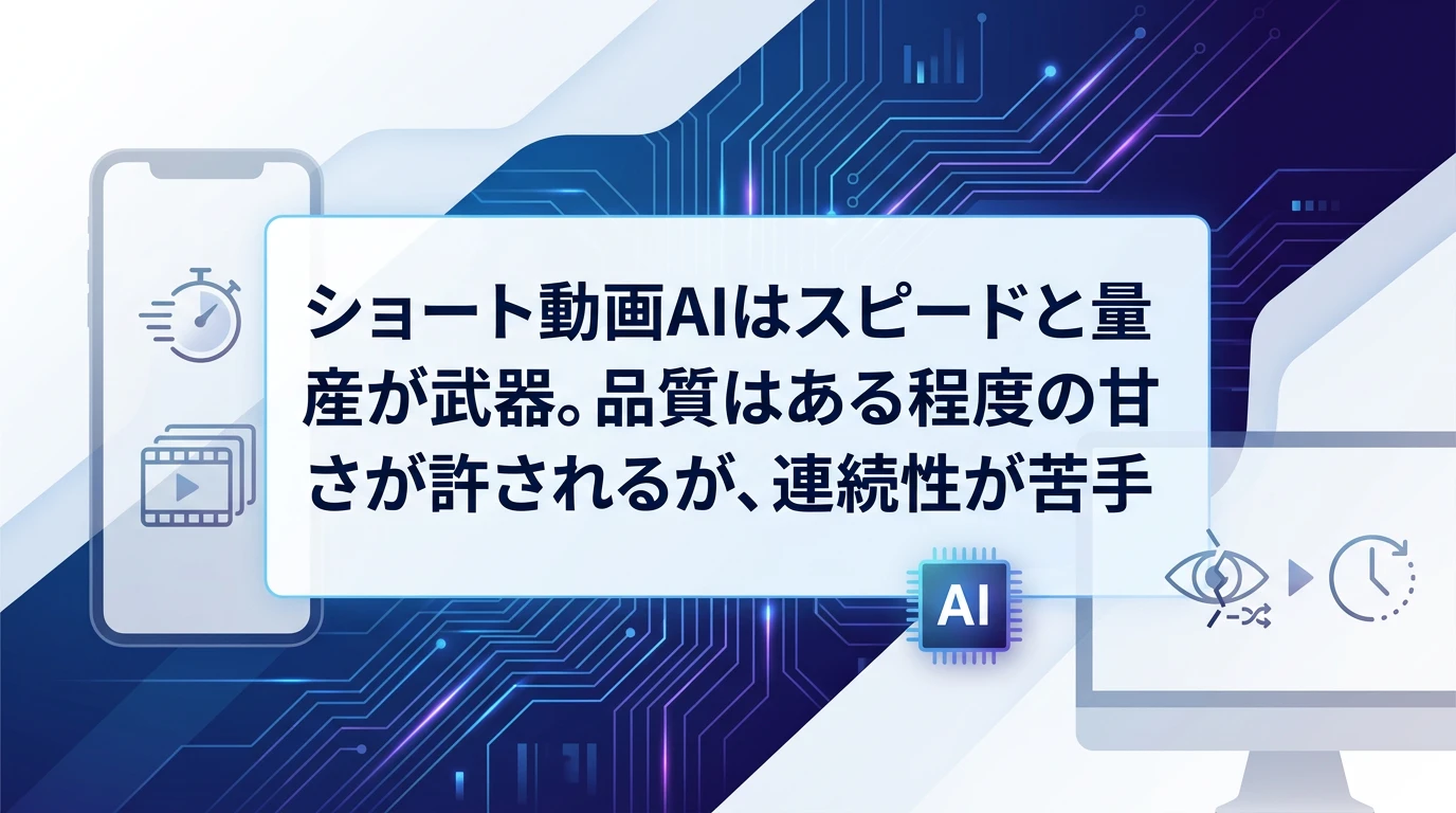 ショート動画AI｜強みと限界、そして向いているケース