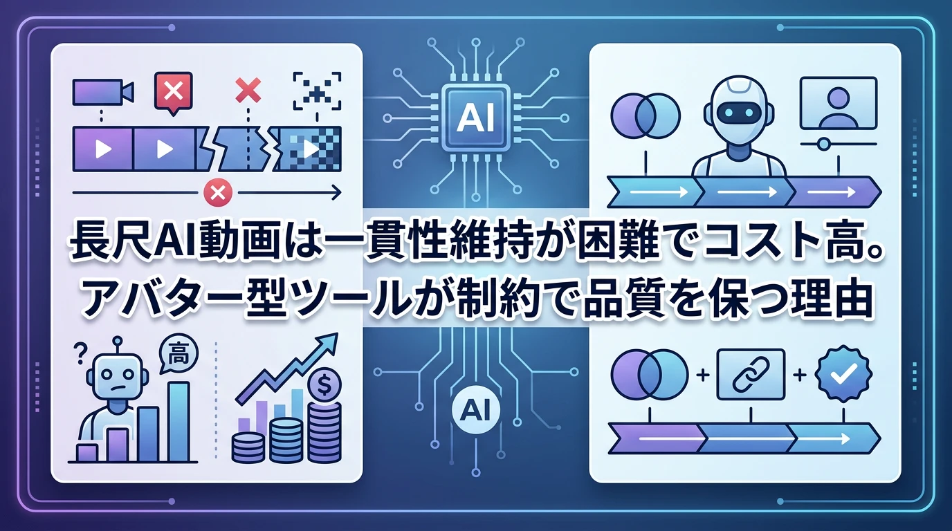 長尺動画AI｜品質が崩れやすいのはなぜ？