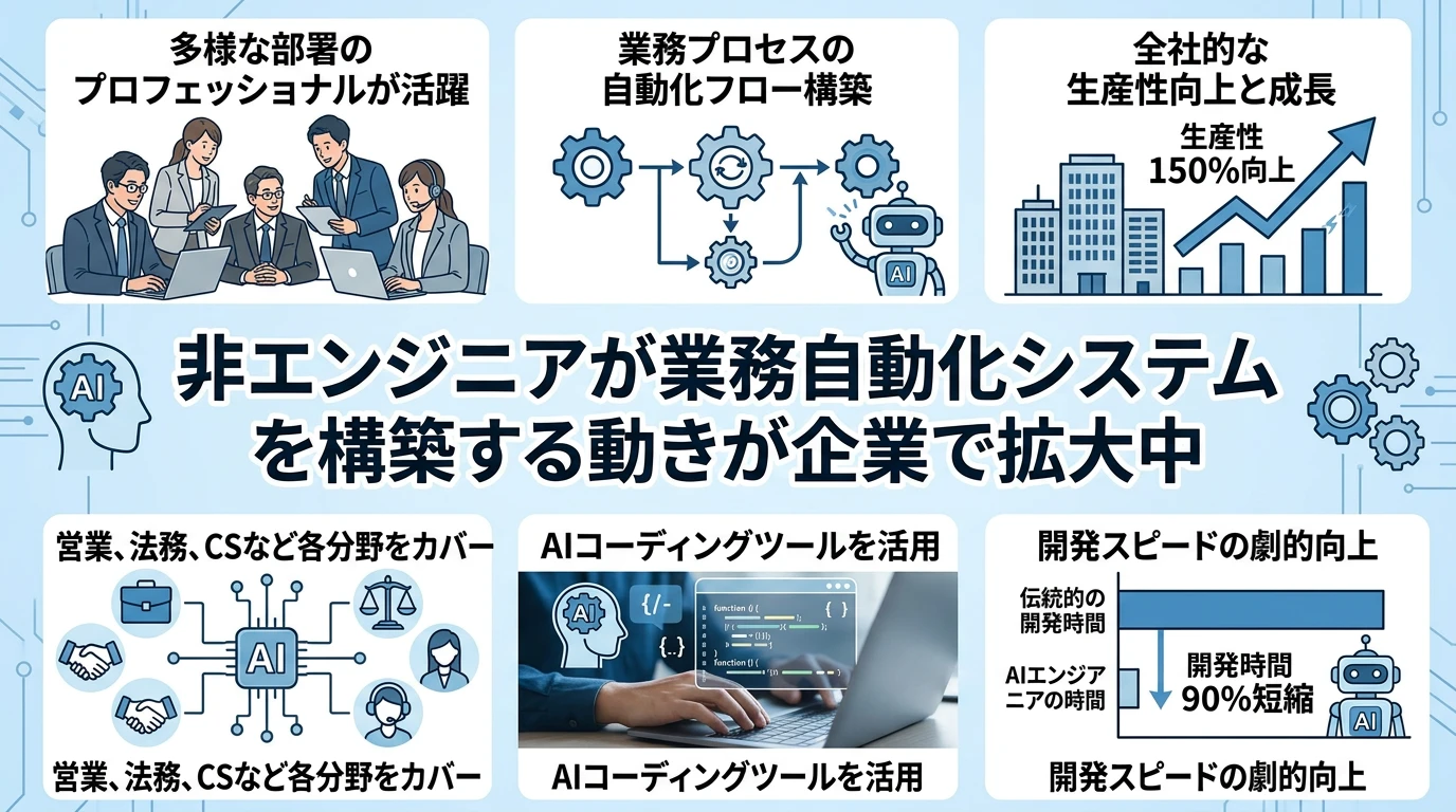 「コードは書かない。でもシステムを作っている」——各地で広がる非エンジニアの実践