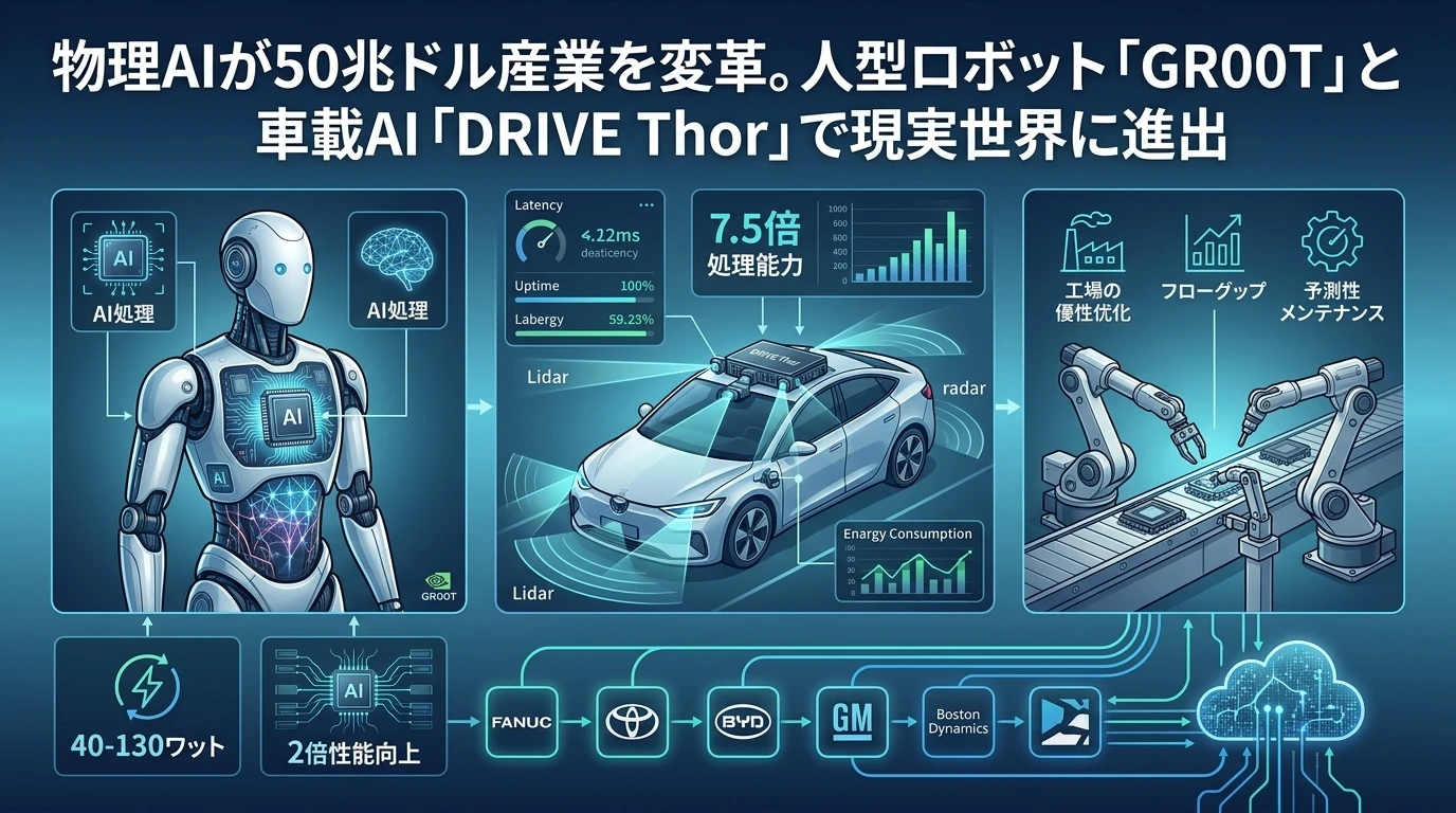 AIが工場や道路で動き始める — 「物理AI」の時代