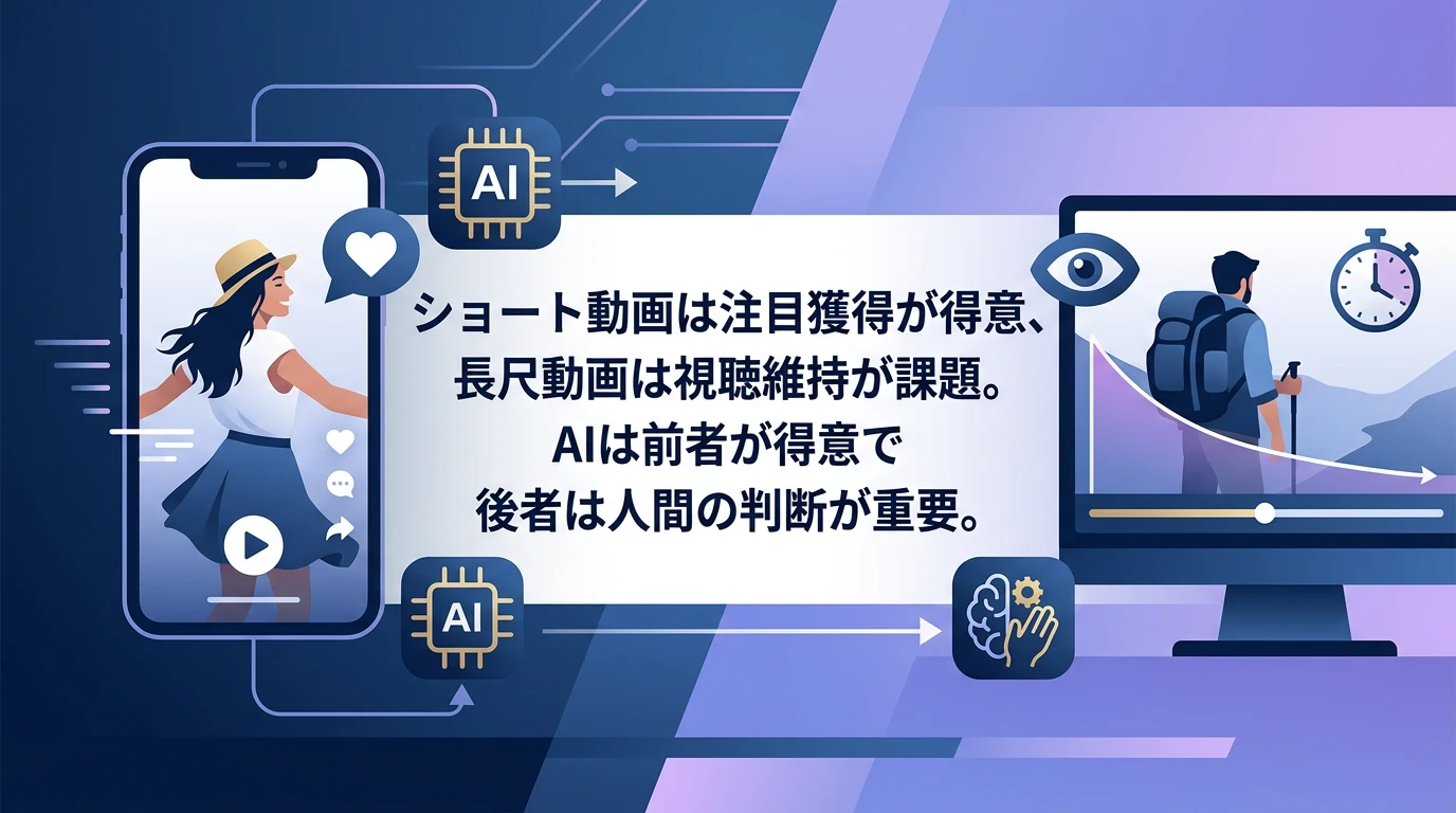 品質の考え方：注目を集めるvs視聴を維持する