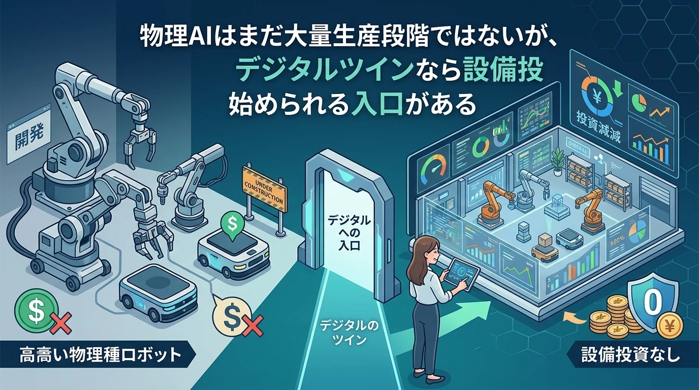 デジタルツインは「ロボットを買わなくても始められる」入口
