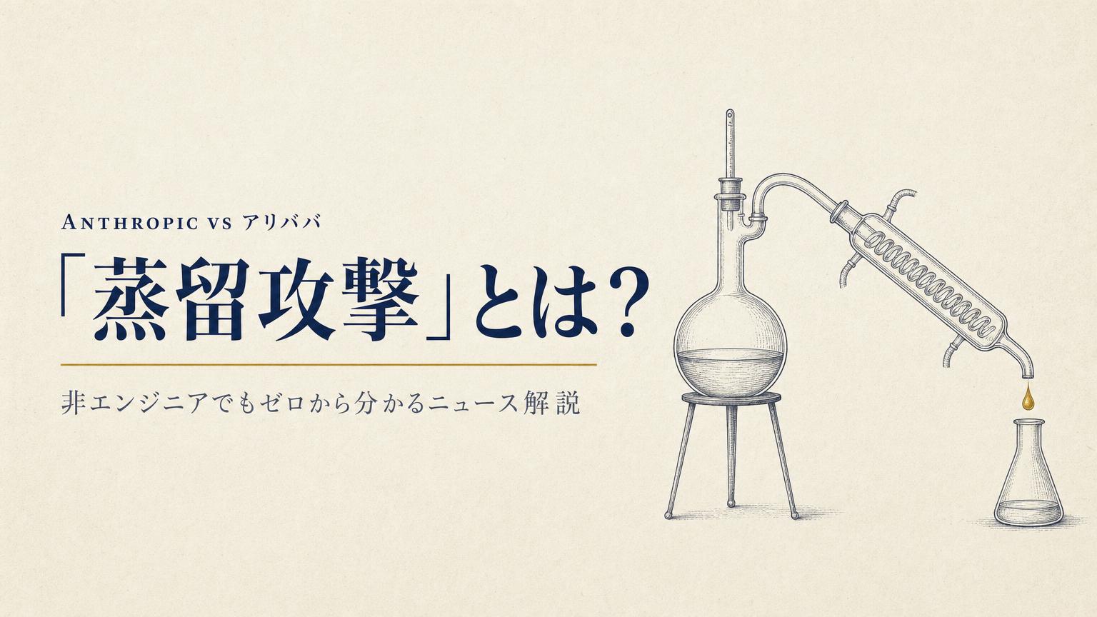 「蒸留攻撃」とは？——Anthropic vs アリババ、ゼロから分かるニュース解説