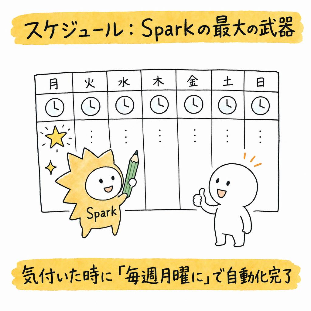 20260718_212829_Japanese_business_book_yurui_i_01 - 生成AIビジネス活用研究所 スケジュール:Gemini Sparkの最大の武器