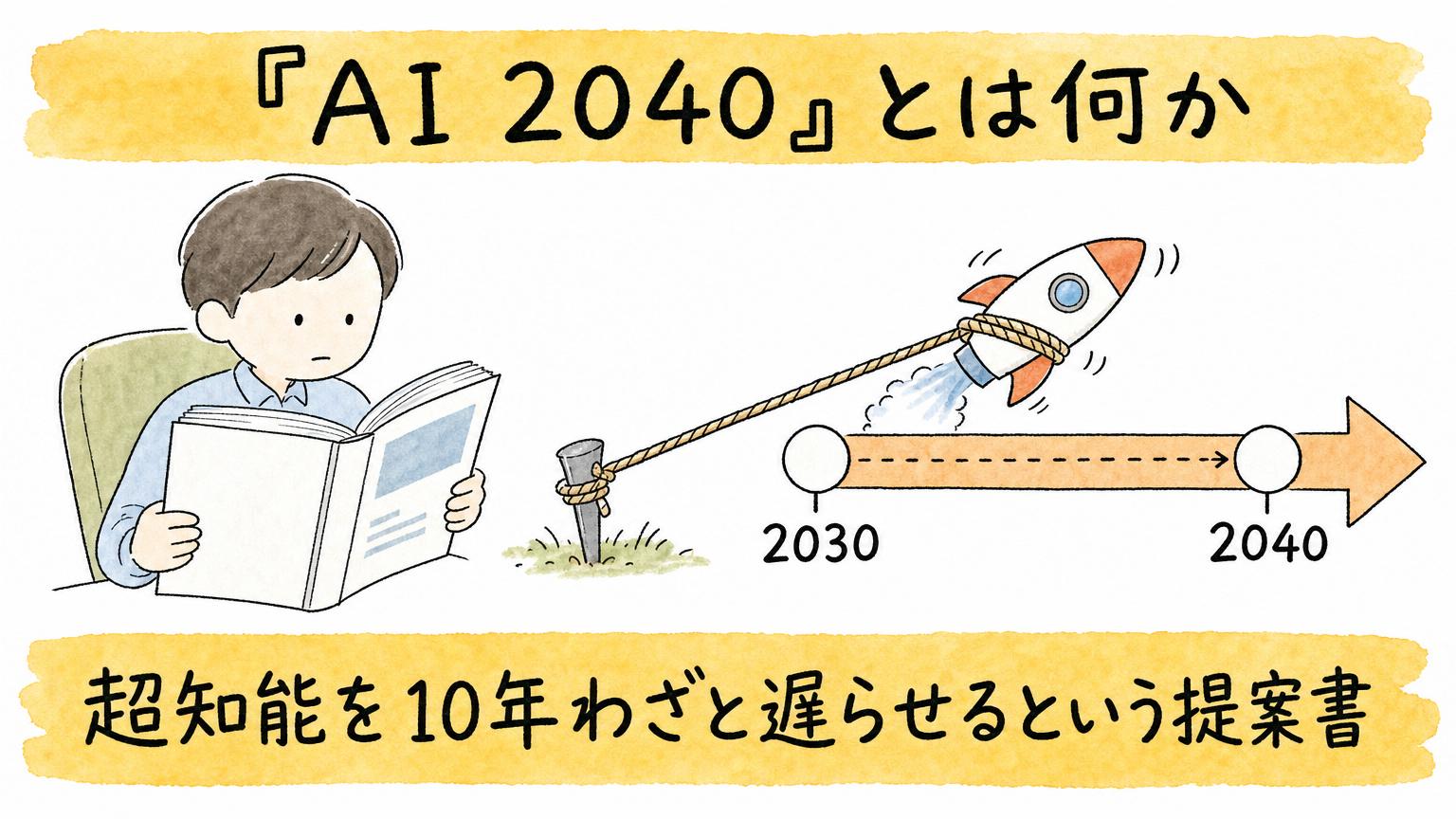 超知能を10年わざと遅らせるという提案書