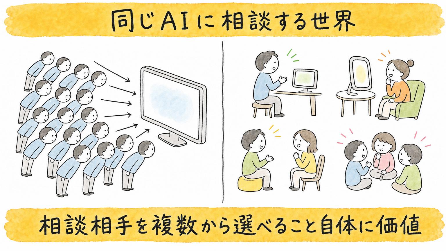 相談相手を複数から選べること自体に価値