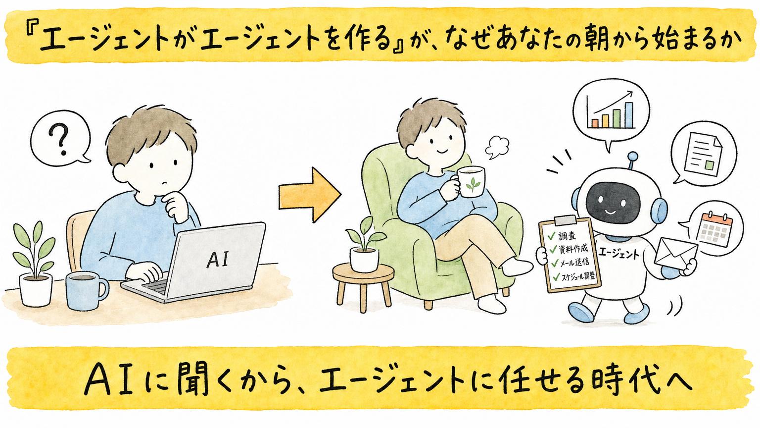 AIに聞くから、エージェントに任せる時代へ