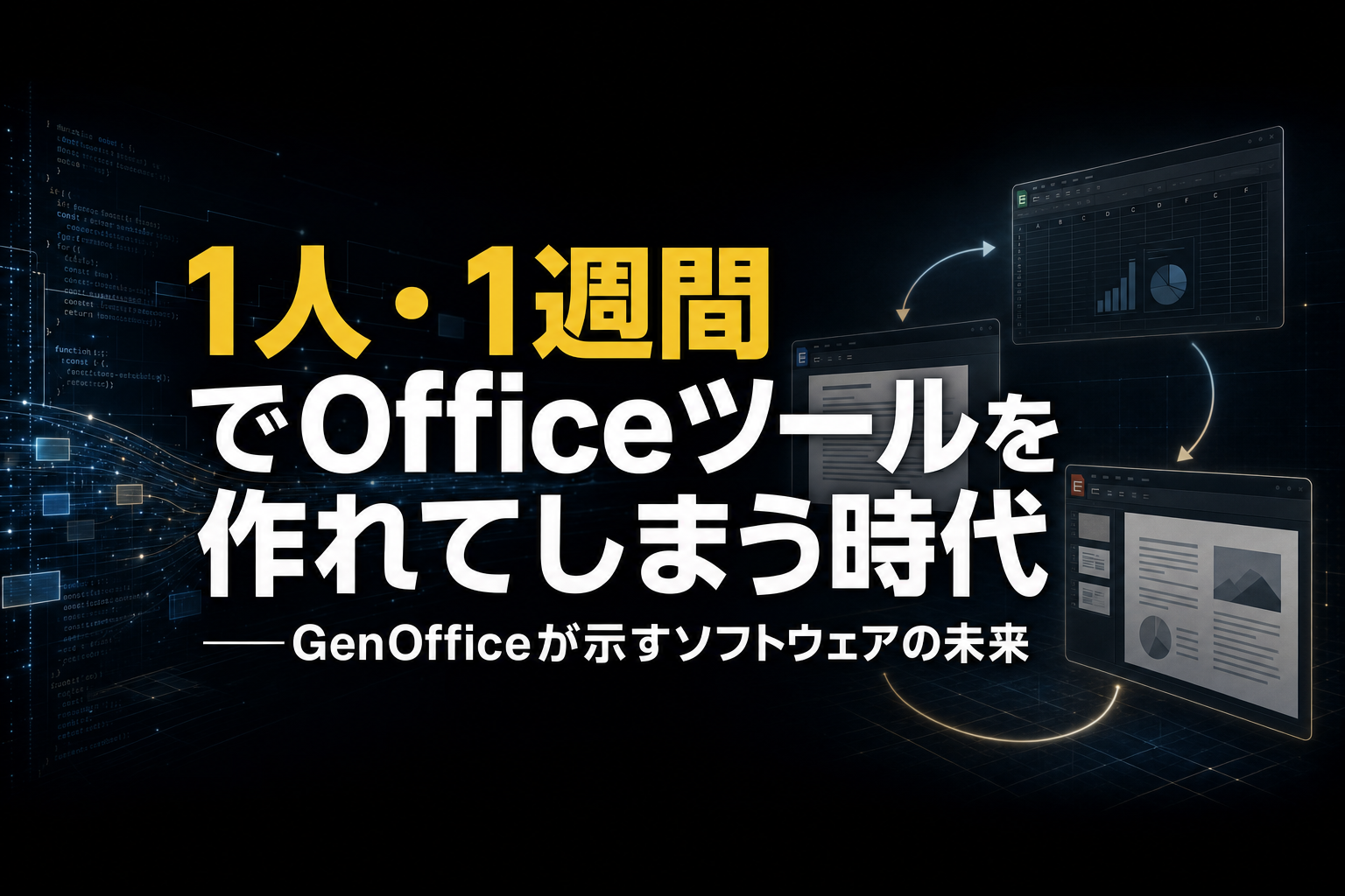 1人・1週間でOfficeツールを作れてしまう時代——GenOfficeが示すソフトウェアの未来