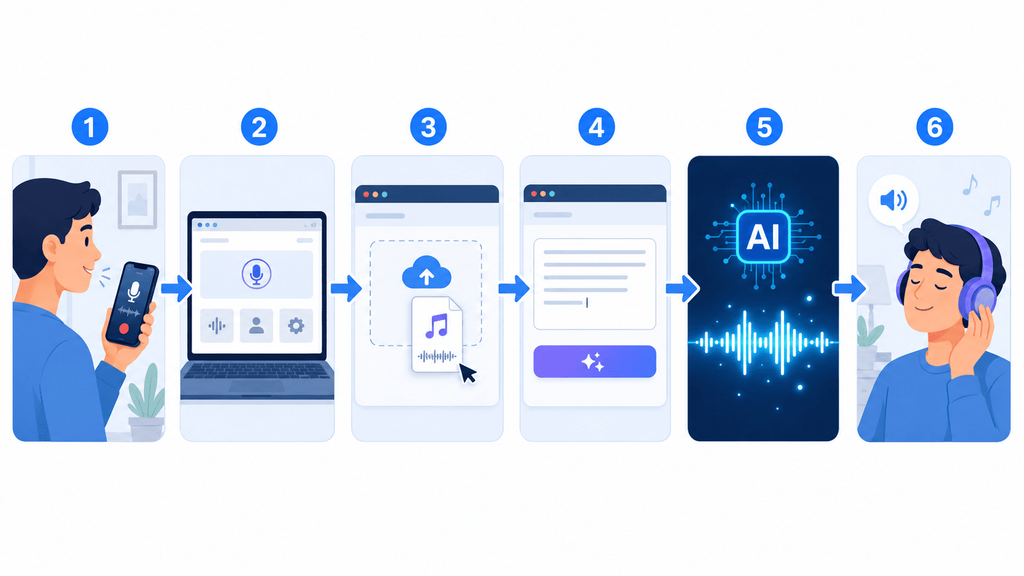 自分の声をクローンする手順6ステップ - 生成AIビジネス活用研究所 自分の声をクローンする手順6ステップ