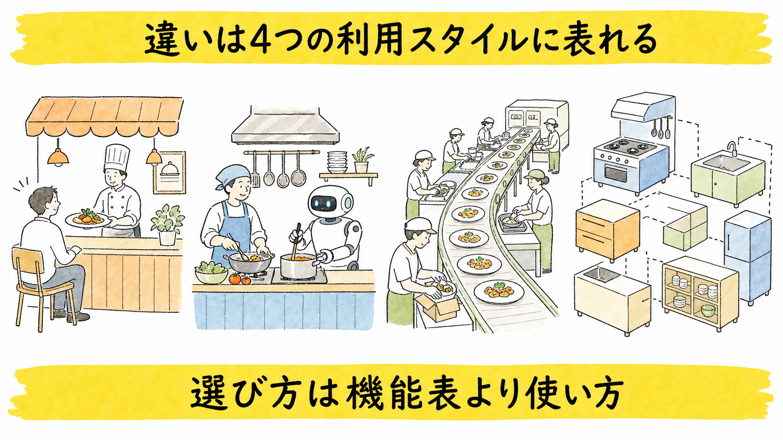 4つの利用スタイルで選ぶAIエージェント基盤