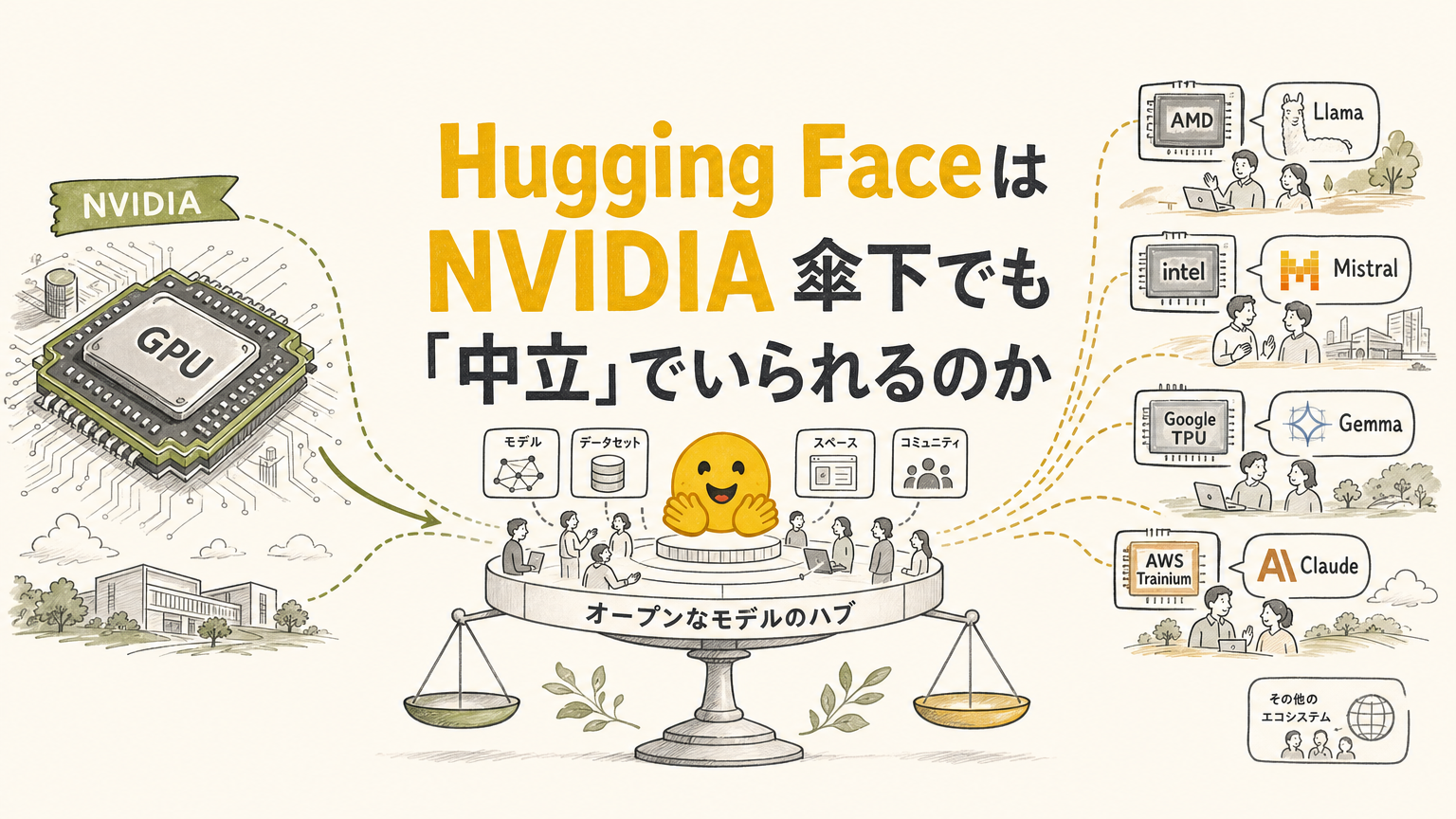 Hugging FaceはNVIDIA傘下でも「中立」でいられるのか