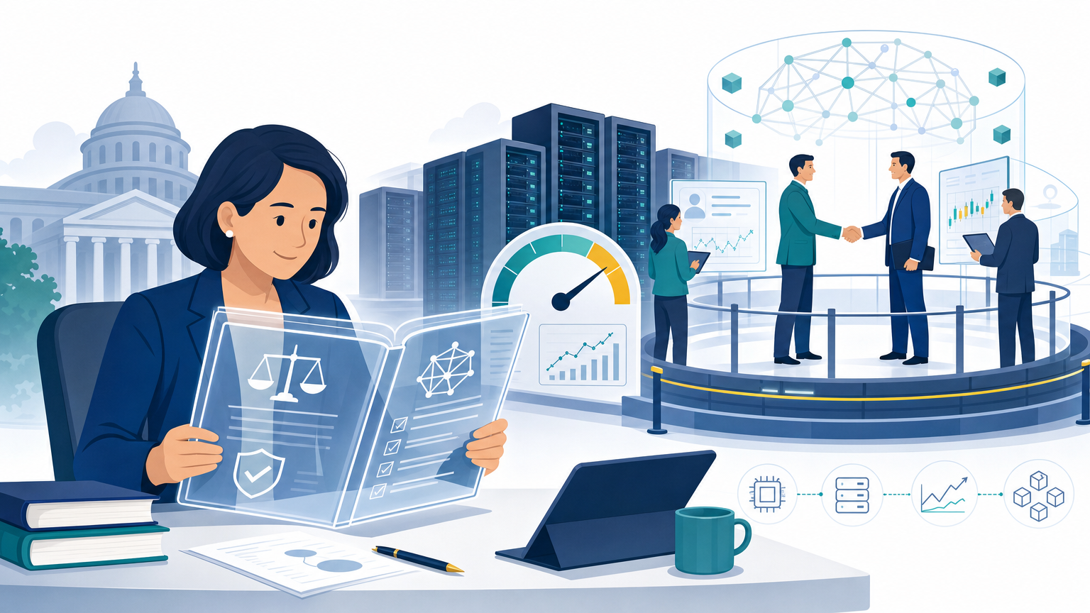 CFTCの意見募集とCME GroupのGPU先物発表を示すイラスト