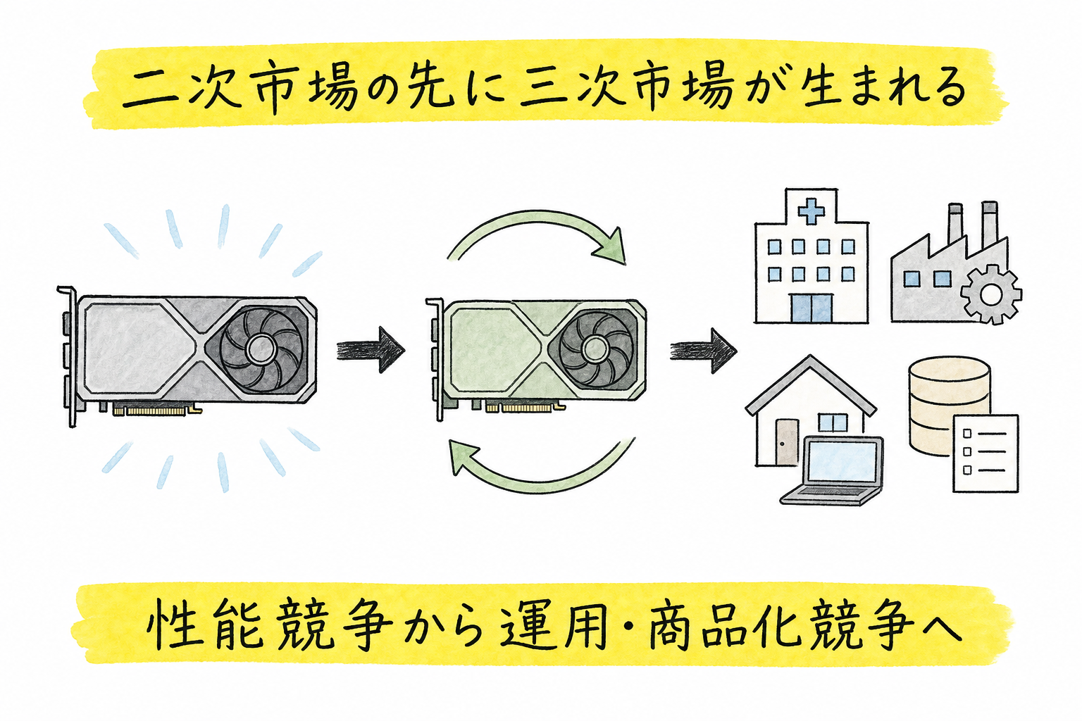 GPUの二次市場から三次市場への展開