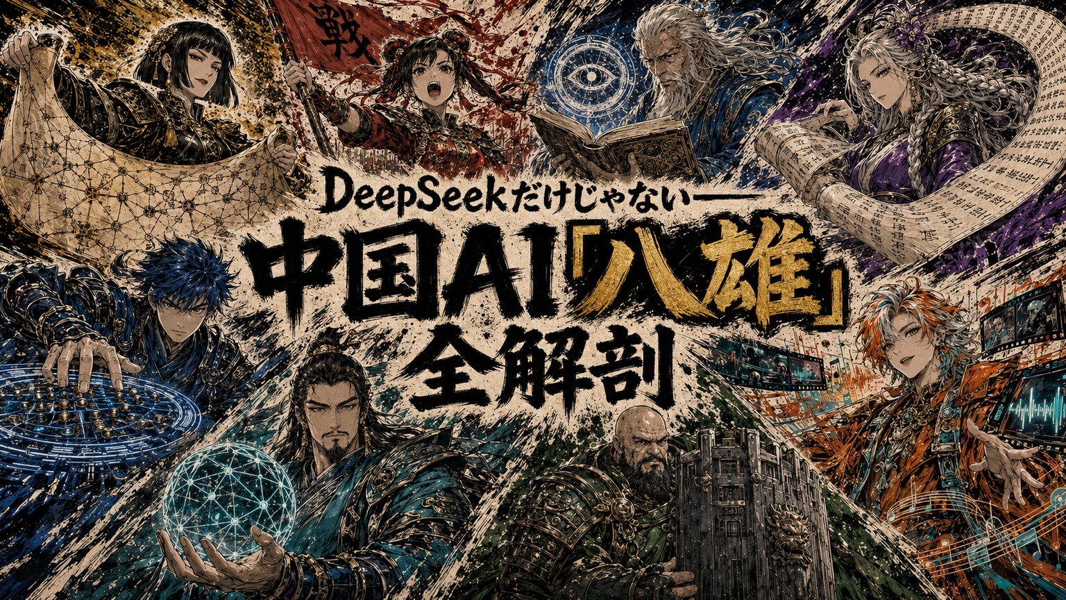 中国AI企業「八雄」全解剖——DeepSeekだけじゃない8社の勢力図