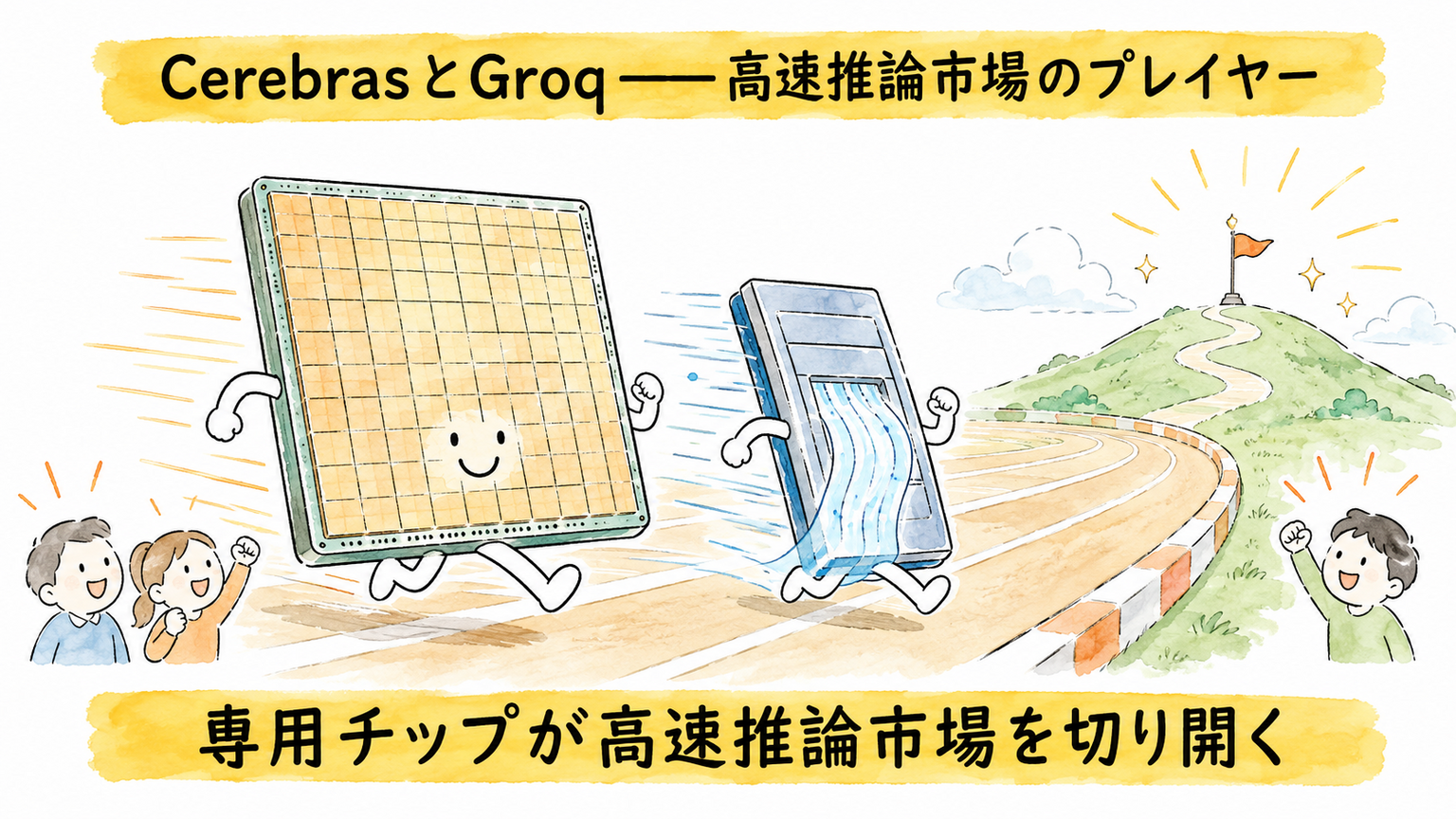 CerebrasとGroqが高速推論市場を切り開くイメージ
