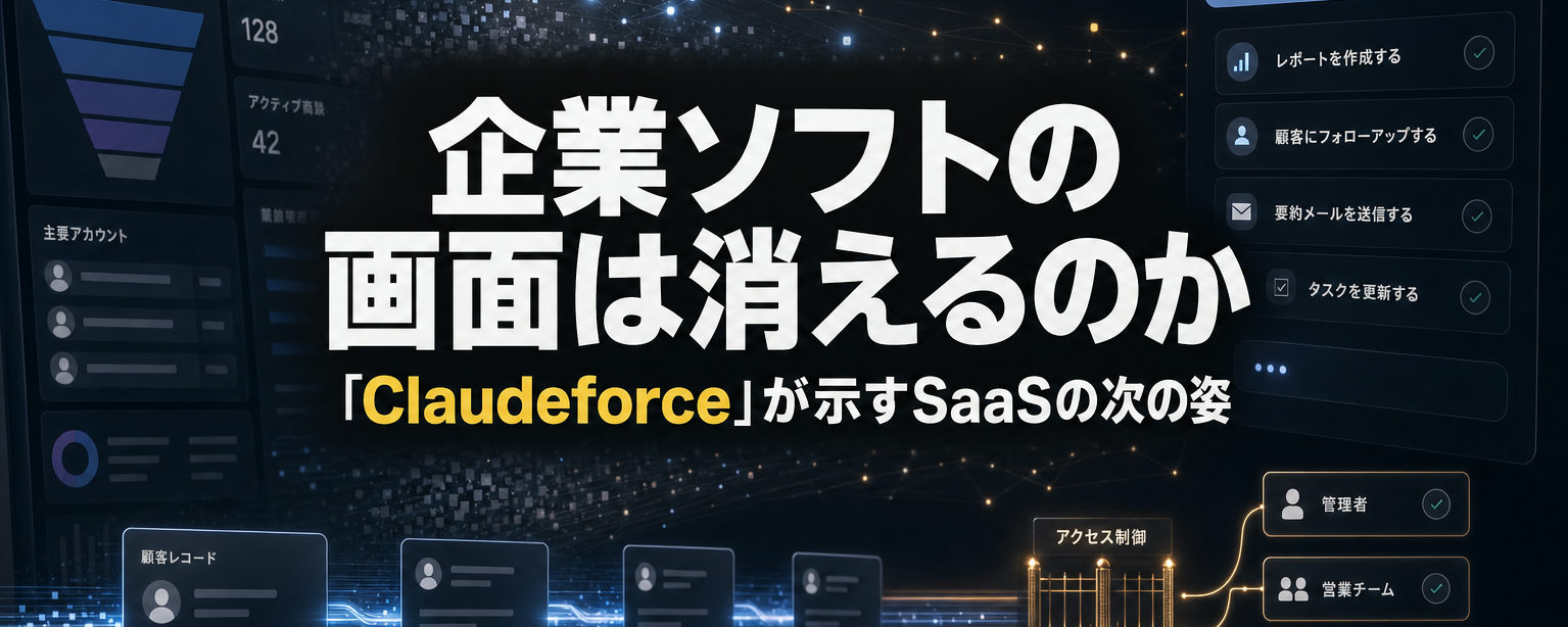 SalesforceとAnthropicの「Claudeforce」——企業ソフトの画面は消えるのか