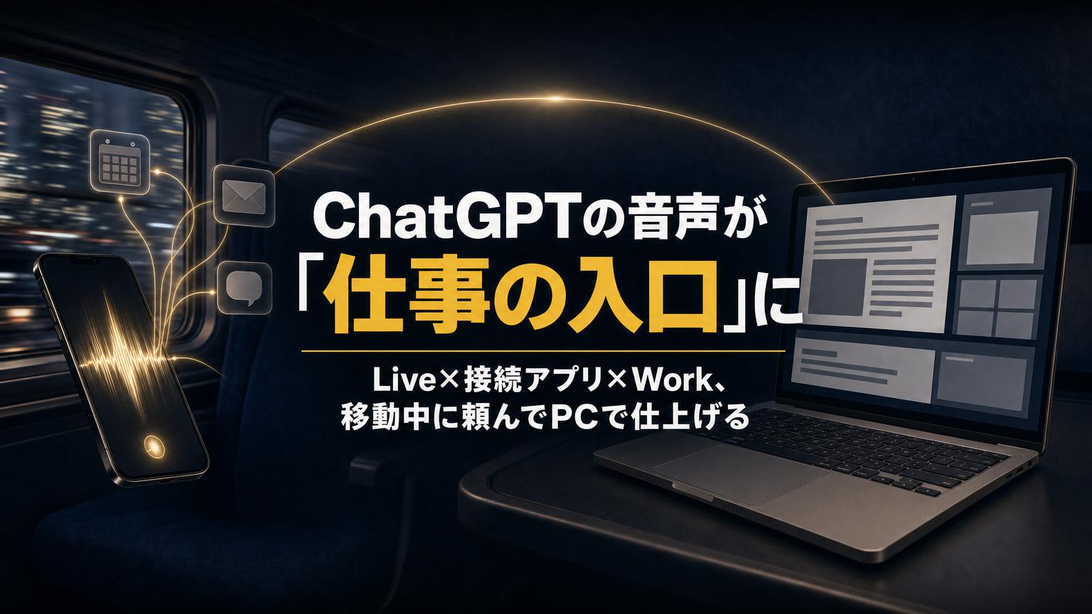 ChatGPTの音声モードでWorkに仕事を頼む――Liveとの違いと3つの注意点
