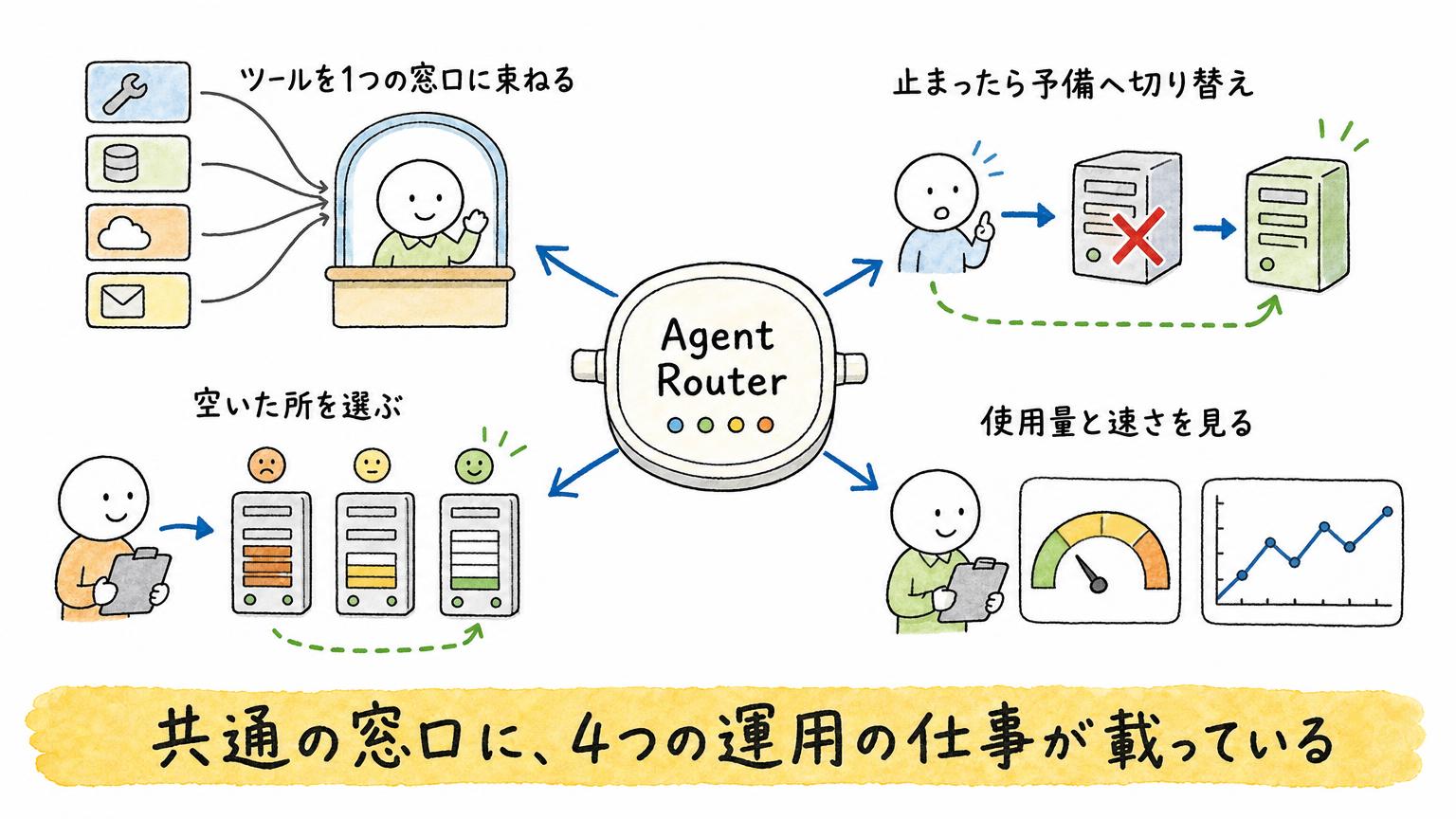 「Agent Router」とは？Linux Foundation傘下でOpenAI・Anthropicをつなぐ4つの仕事と3つの依存