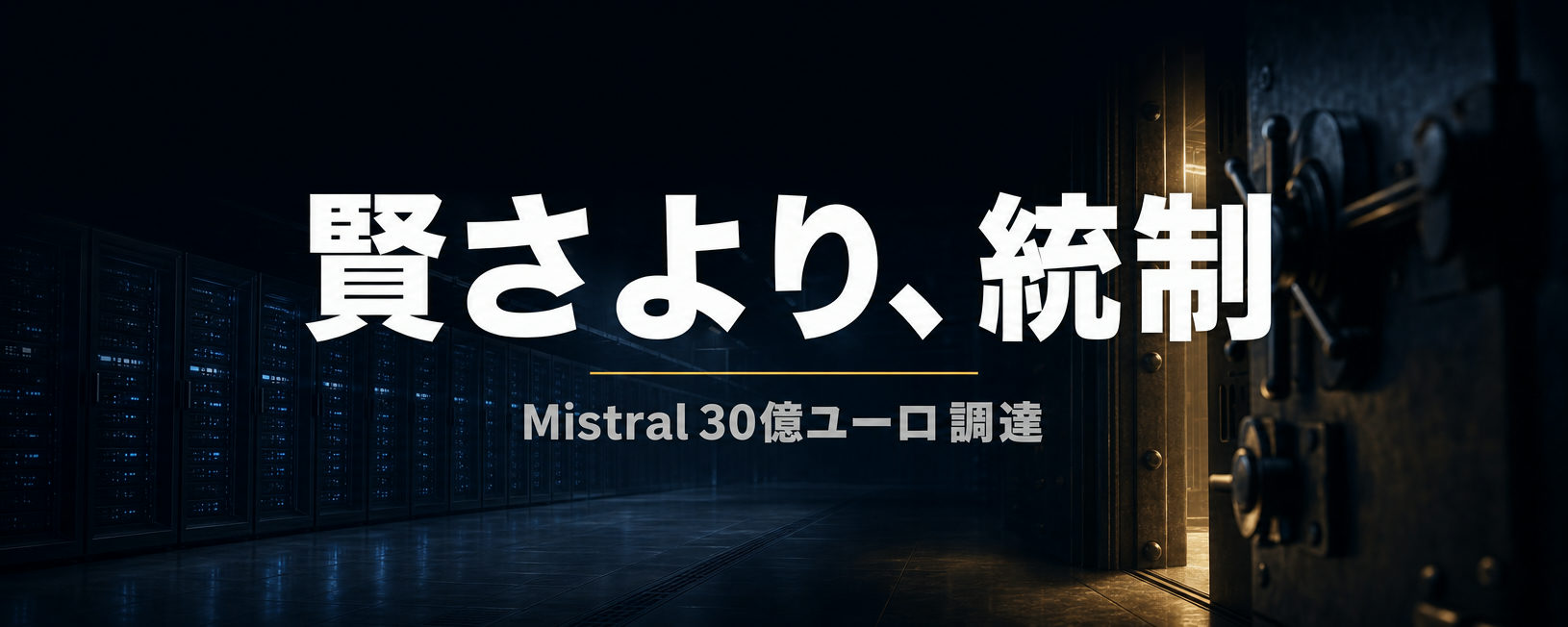 30億ユーロ調達、AI性能は米中トップの3割──Mistralが証明した「賢さより統制」という商売